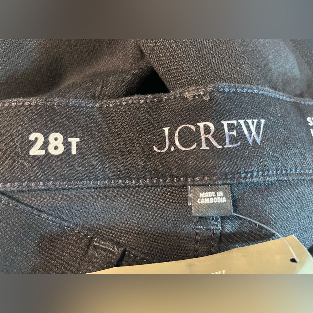 J.Crew Tall slim-wide jean in black rinse - Picture 9 of 11